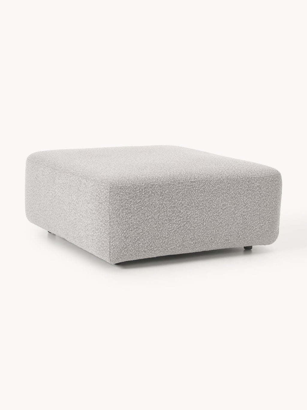 Anton Bouclé Sofa Ottoman — Oatmeal