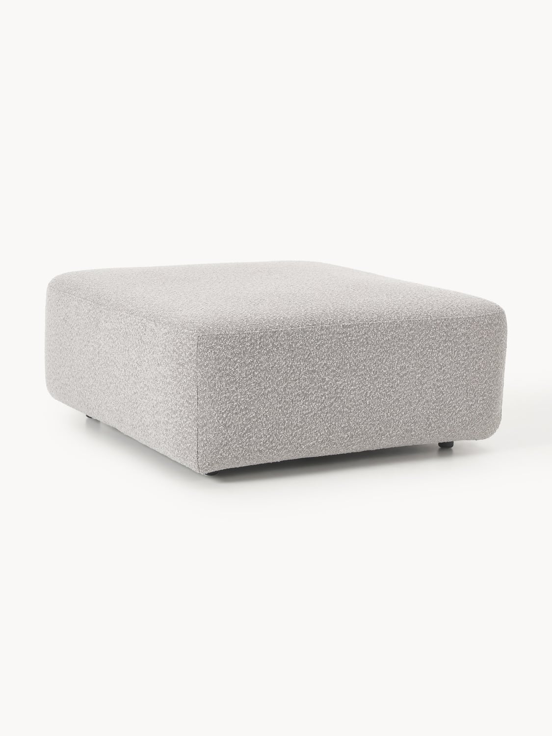Anton Bouclé Sofa Ottoman — Oatmeal