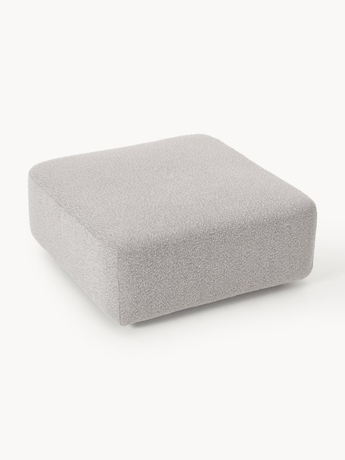Anton Bouclé Sofa Ottoman — Oatmeal