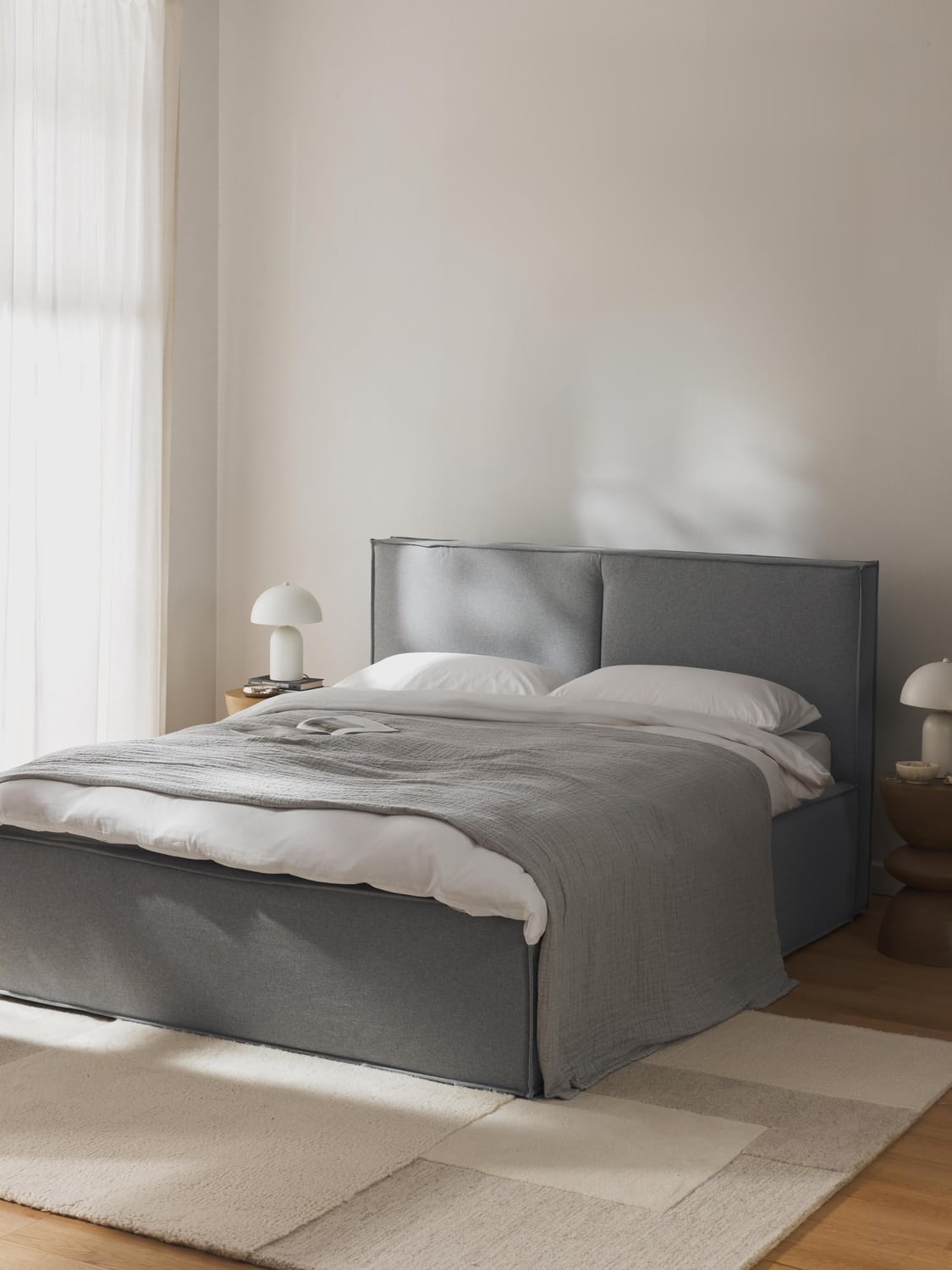 Dream Upholstered Bed — Taupe