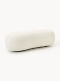 Alba XL Sofa Ottoman in Bouclé — Light Grey