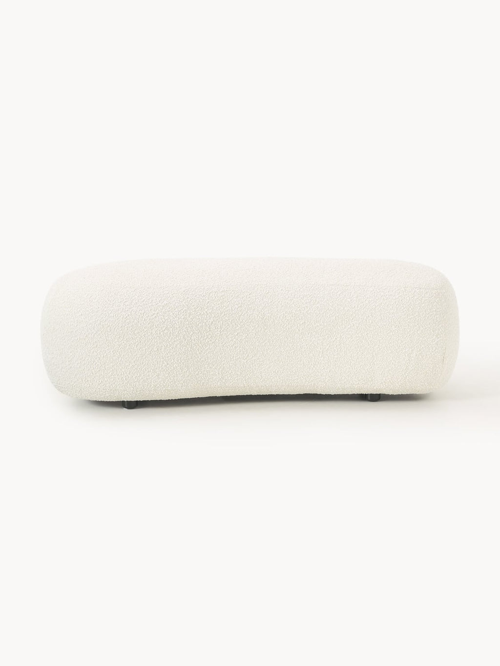 Alba XL Sofa Ottoman in Bouclé — Light Grey