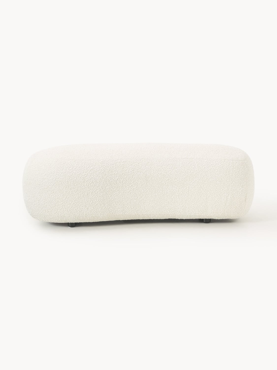 Alba XL Sofa Ottoman in Bouclé — Light Grey