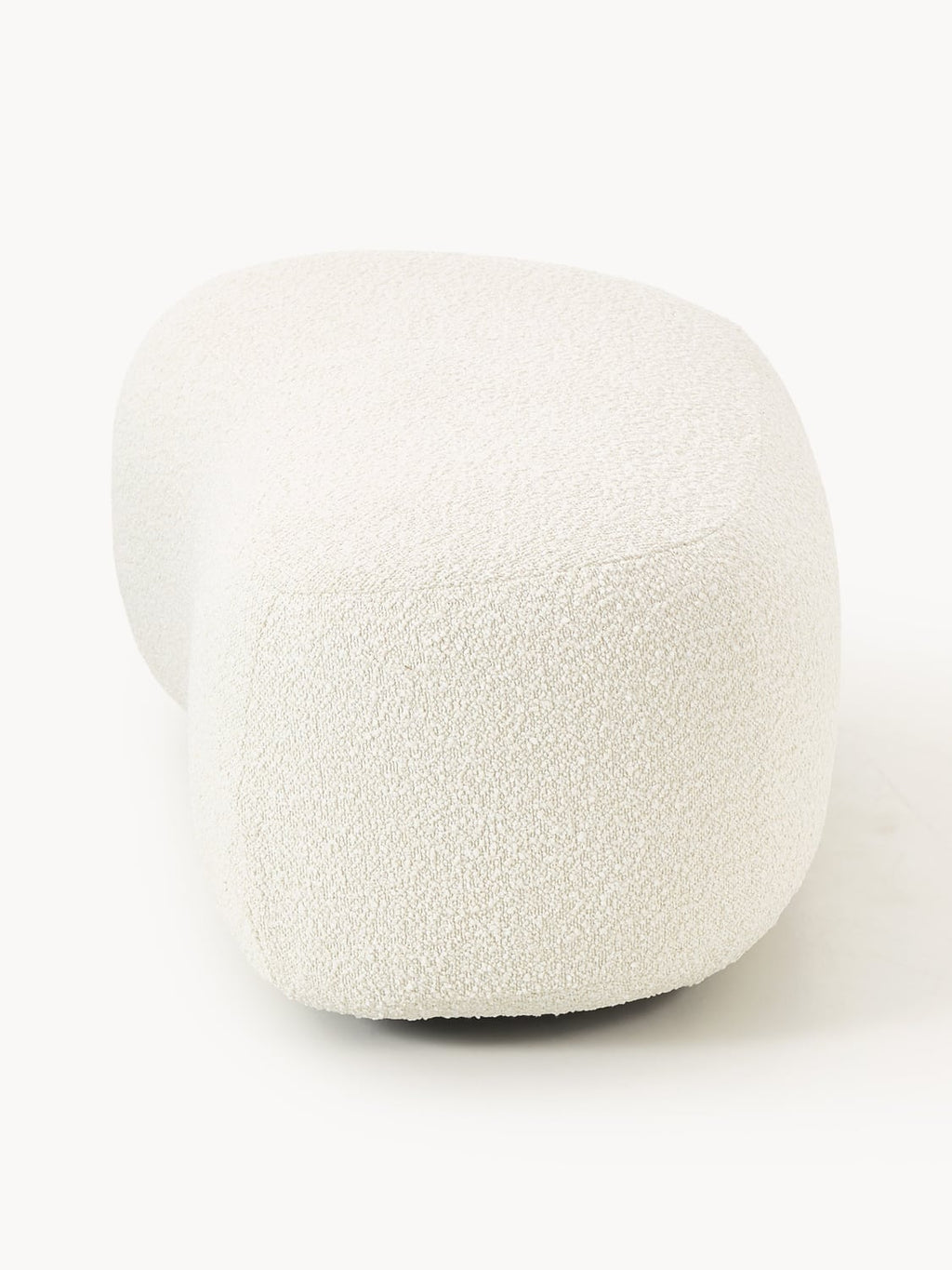 Alba XL Sofa Ottoman in Bouclé — Light Grey