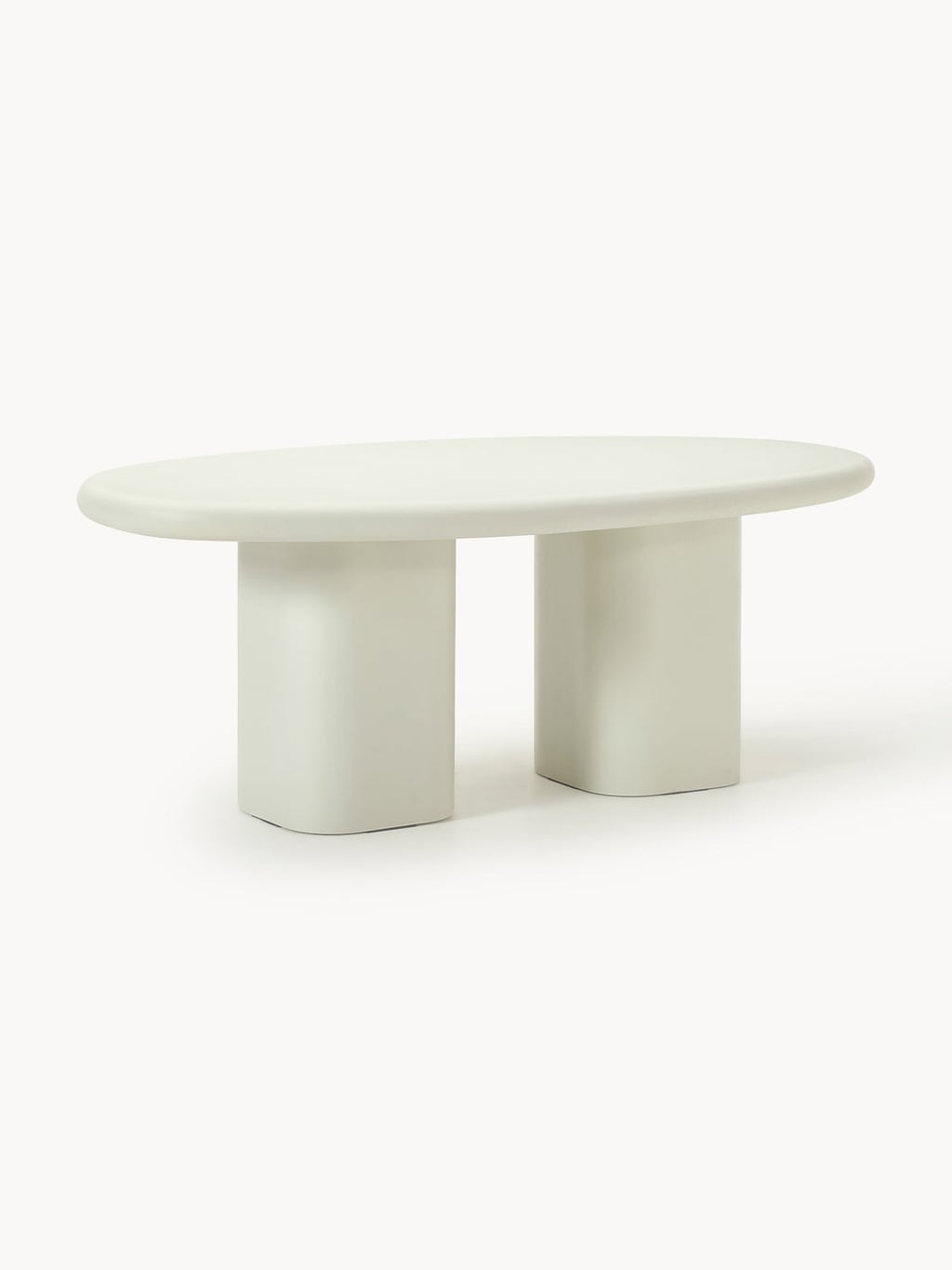 Anaya Indoor & Outdoor Dining Table, in various sizes — Light Grey