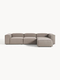 Lennon Modular Sofa (4-seater) with Ottoman (left/right) — Warm Grey