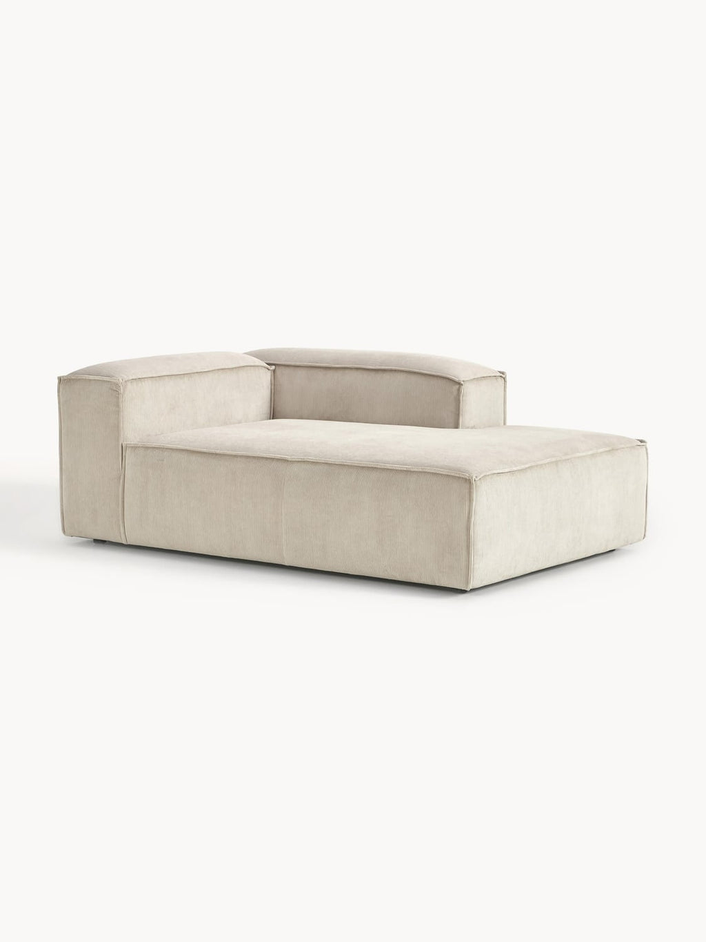 Lennon Ottoman Corner Module in Corduroy — Oatmeal