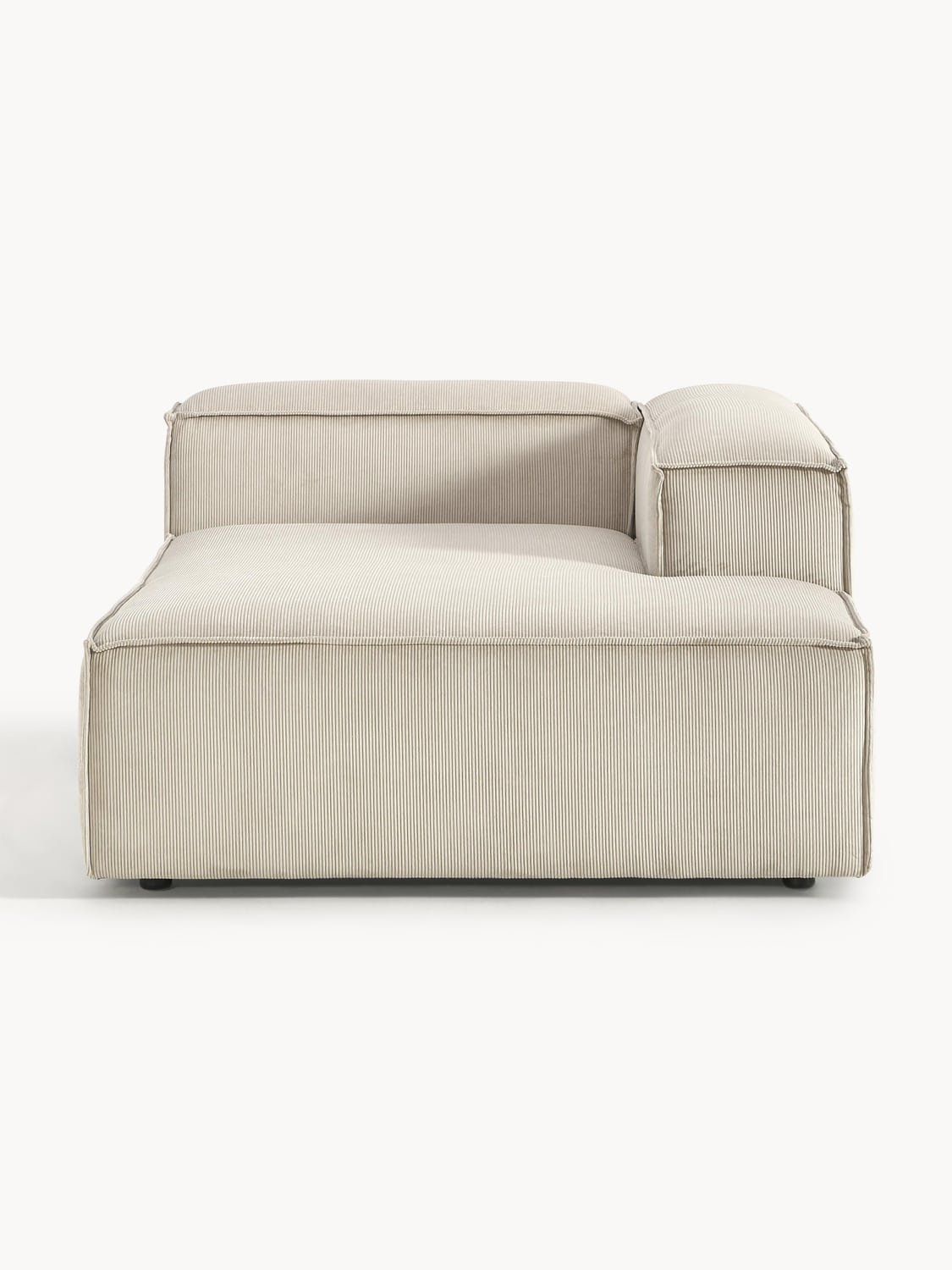 Lennon Ottoman Corner Module in Corduroy — Oatmeal