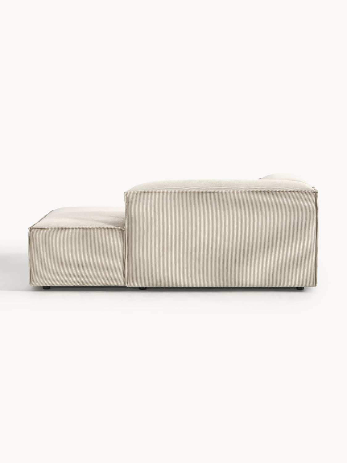 Lennon Ottoman Corner Module in Corduroy — Oatmeal