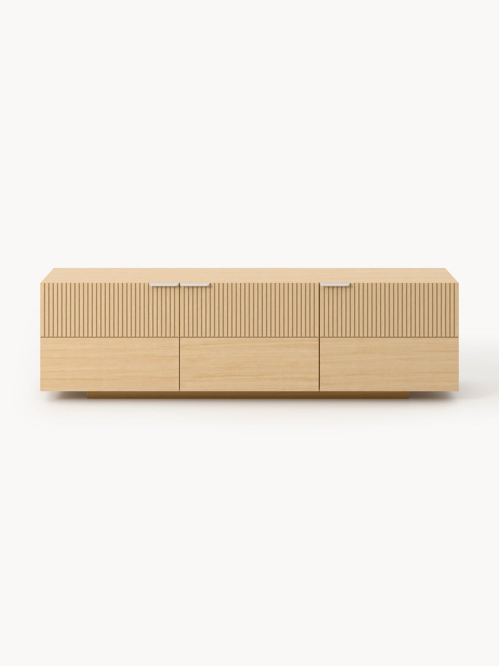 Sato Wood-Lowboard — Warm Grey