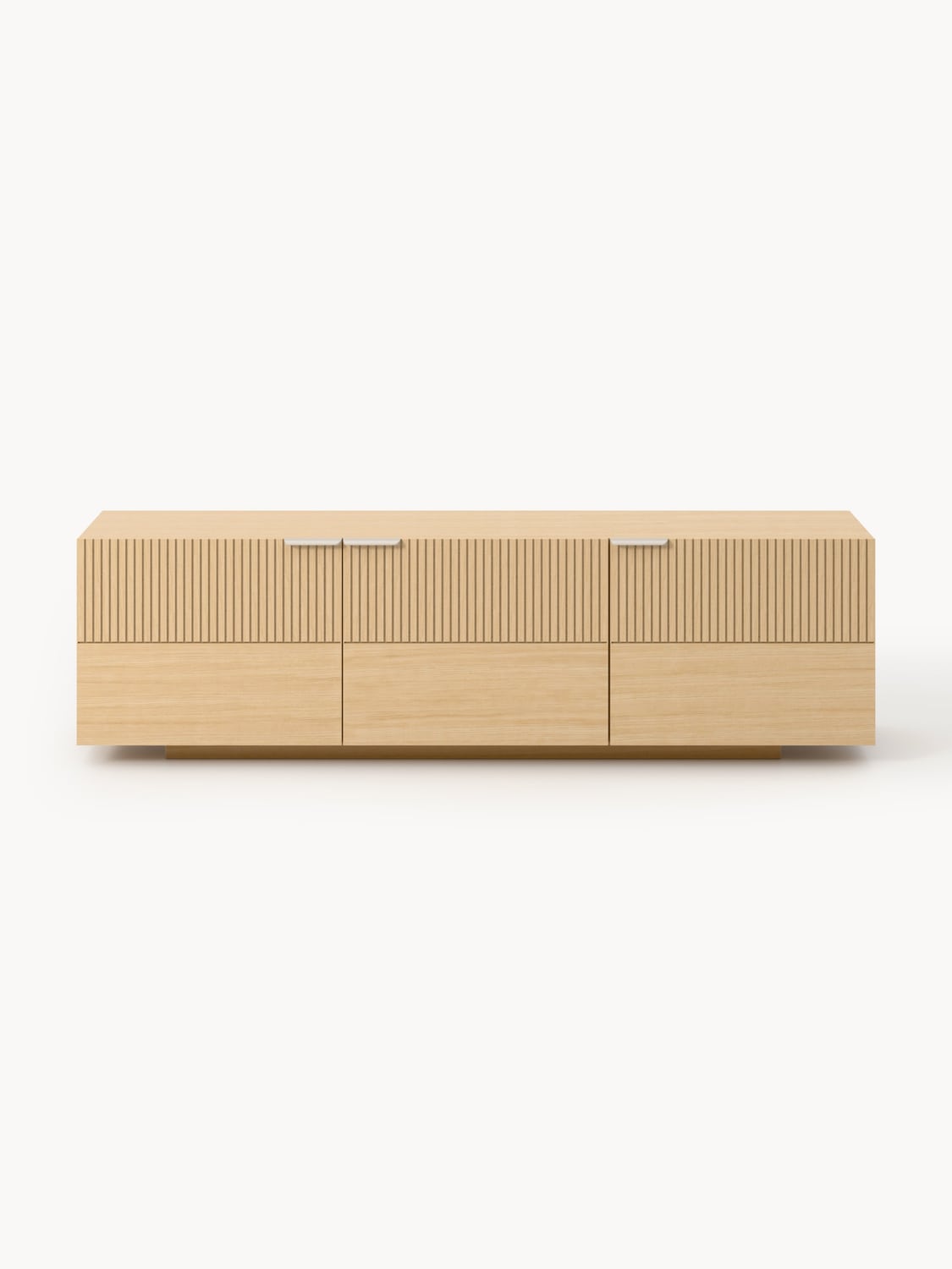 Sato Wood-Lowboard — Warm Grey