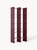 Rami Tall Shelving Unit with Metal Elements — Chocolate