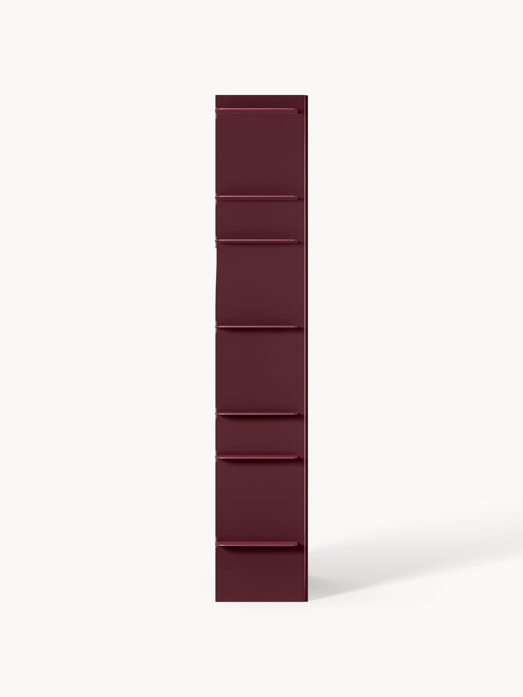Rami Tall Shelving Unit with Metal Elements — Chocolate