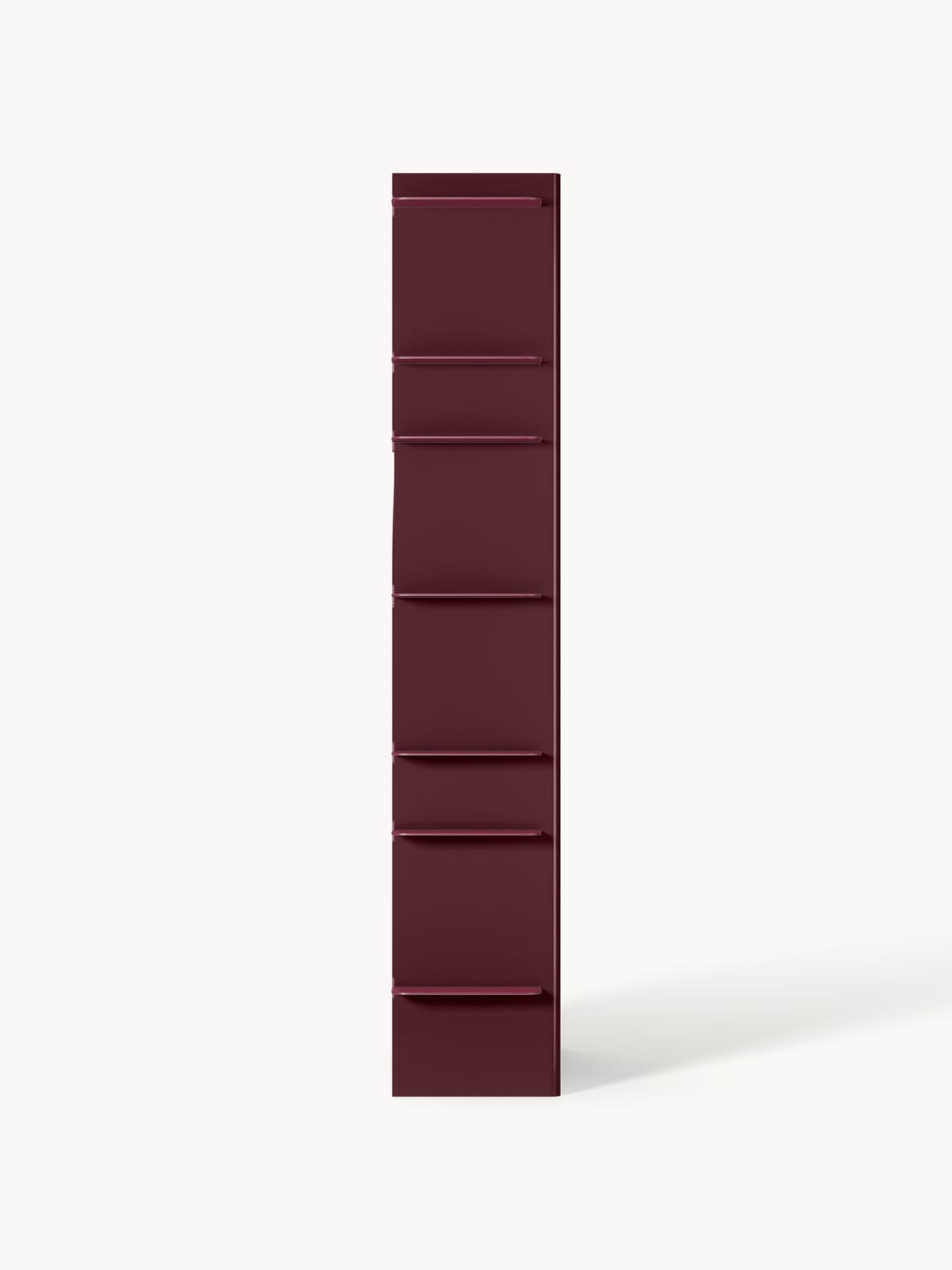 Rami Tall Shelving Unit with Metal Elements — Chocolate