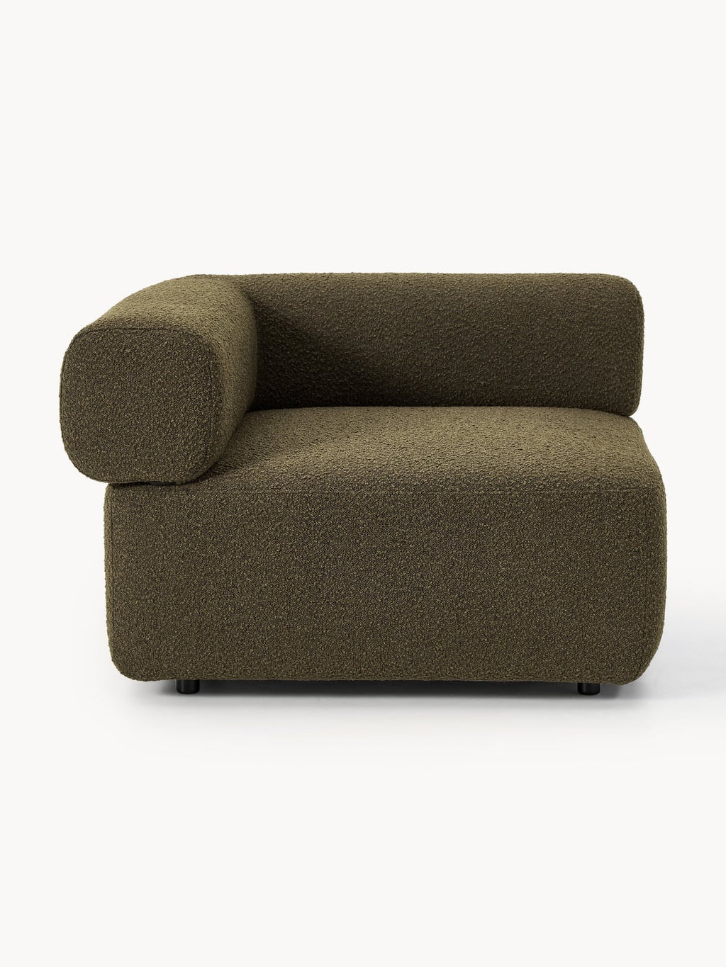 Anton Bouclé Corner Module — Chocolate
