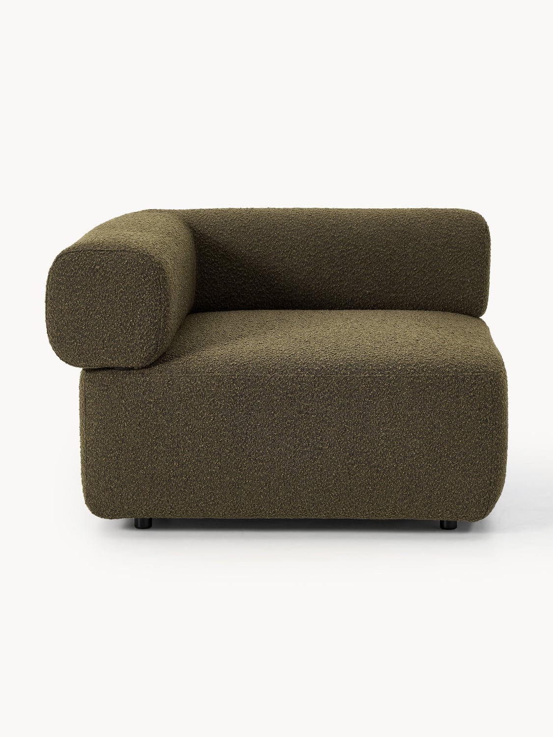 Anton Bouclé Corner Module — Chocolate