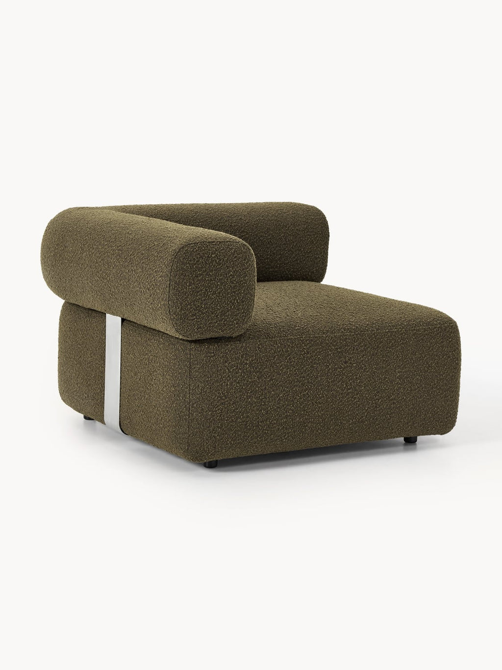 Anton Bouclé Corner Module — Chocolate