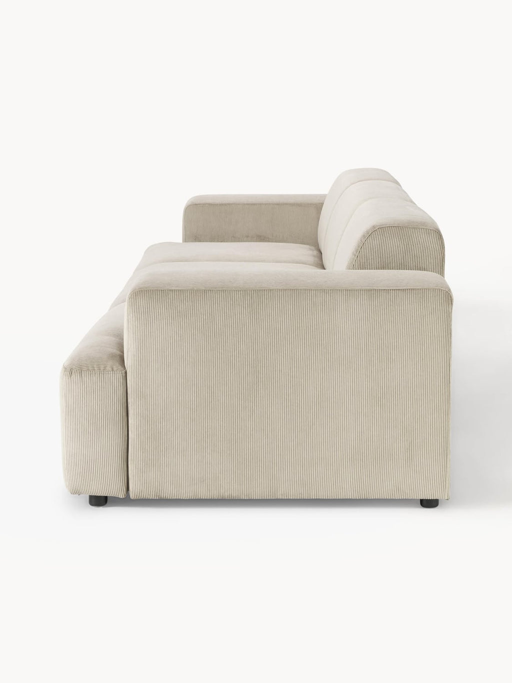 Melva Corduroy-Sofa (4-seater) — Oatmeal