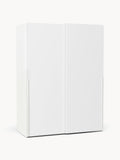 Leon Modular Sliding-Door Wardrobe, 150 cm Width, in various sizes — Off-White