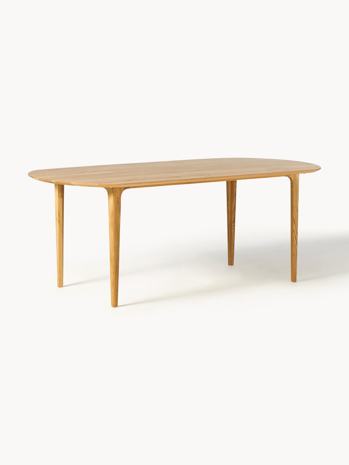 Archie Oval Dining Table in Oak, 200 x 100 cm — Beige