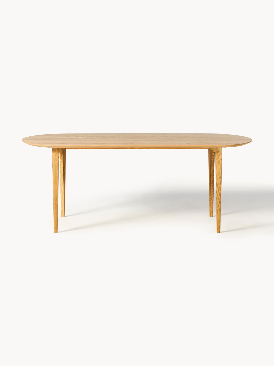 Archie Oval Dining Table in Oak, 200 x 100 cm — Beige