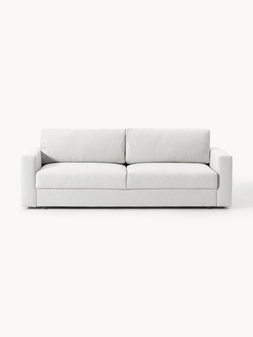 Tasha Sofa Bed (3-seater) with Storage — Pearl Grey