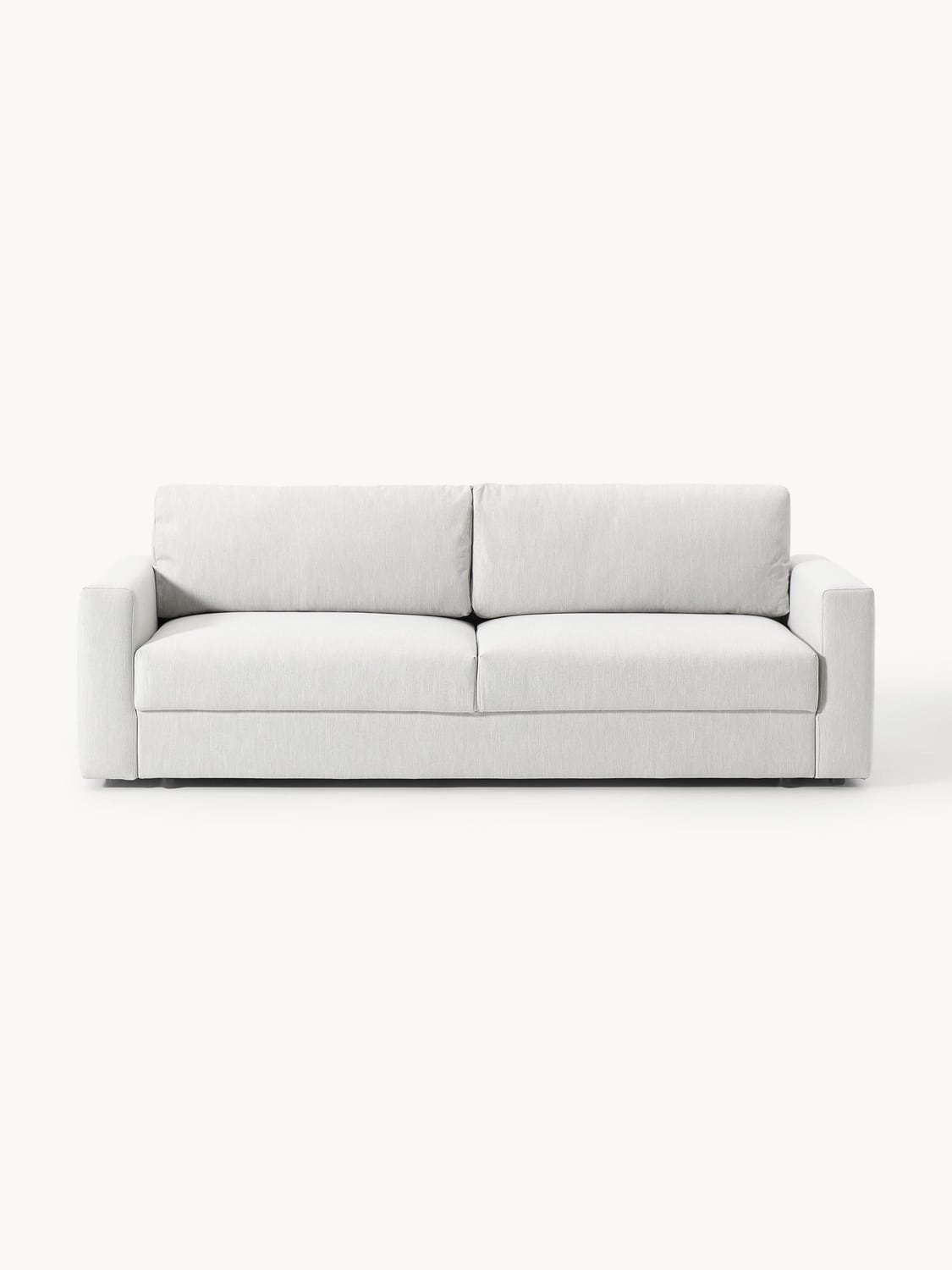 Tasha Sofa Bed (3-seater) with Storage — Pearl Grey