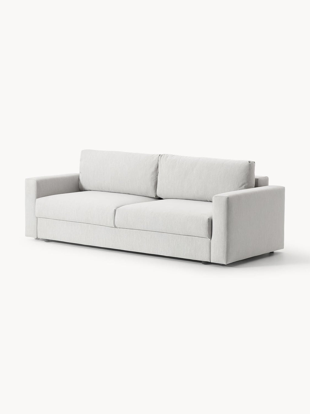 Tasha Sofa Bed (3-seater) with Storage — Pearl Grey