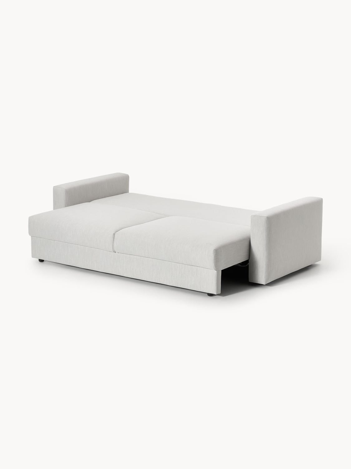 Tasha Sofa Bed (3-seater) with Storage — Pearl Grey