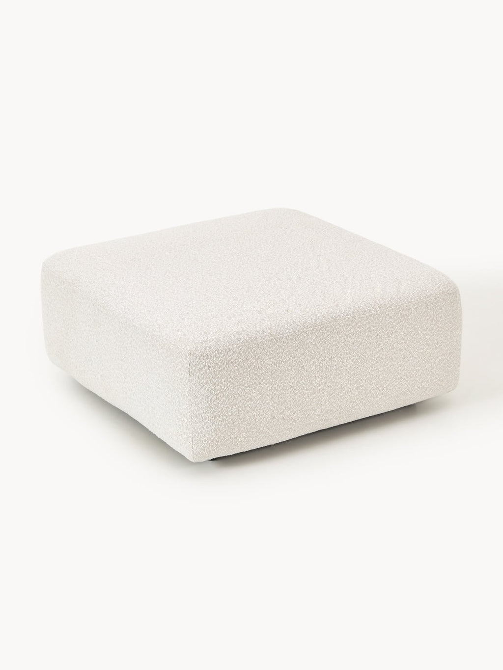 Anton Bouclé Sofa Ottoman — Light Grey
