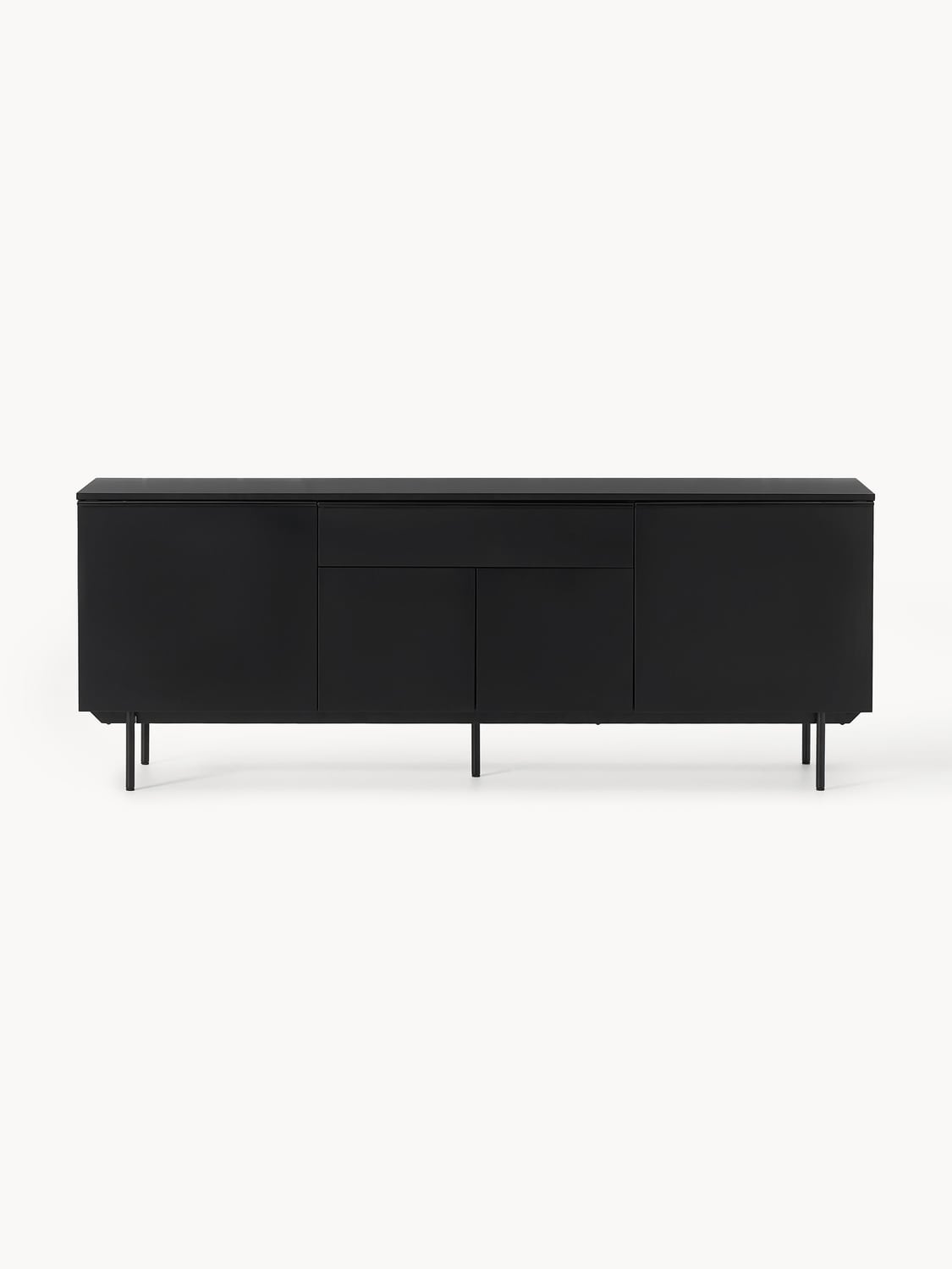 Elona Wooden Sideboard — Anthracite