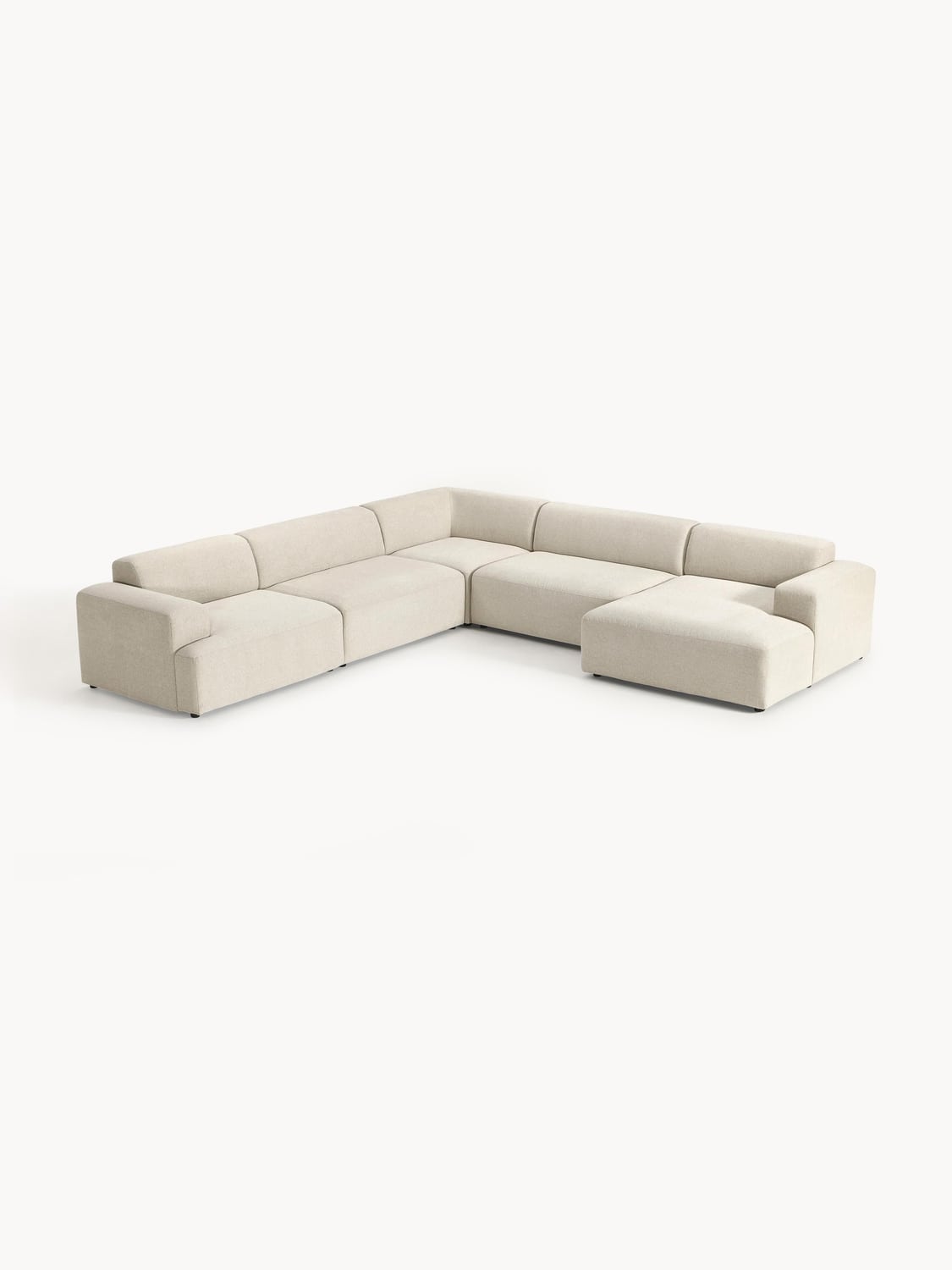 Melva XL Corner Sofa — Light Grey