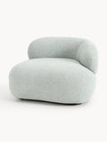 Alba Bouclé Lounge Chair — Light Grey