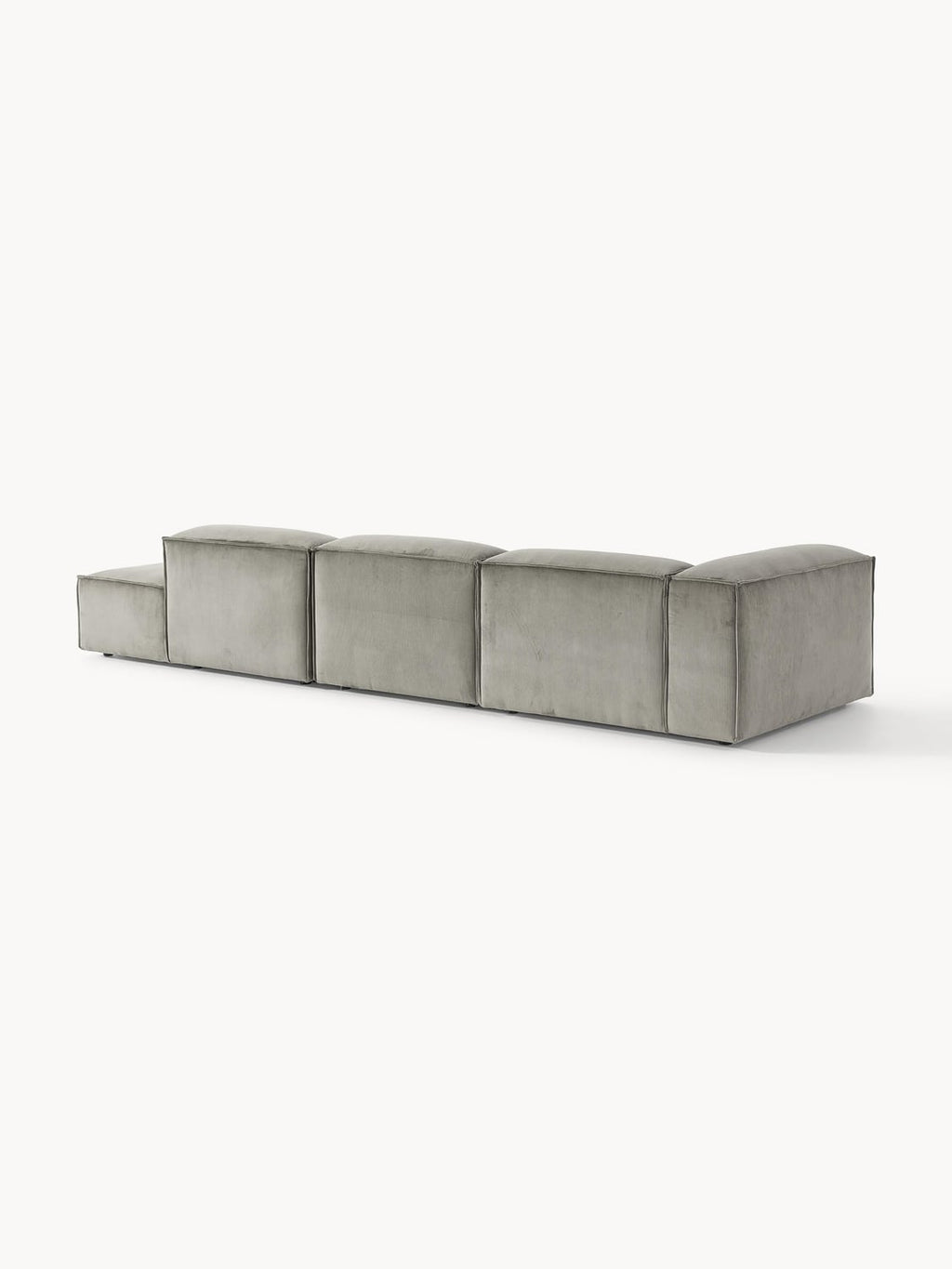 Lennon Modular XL Ottoman in Corduroy — Warm Grey