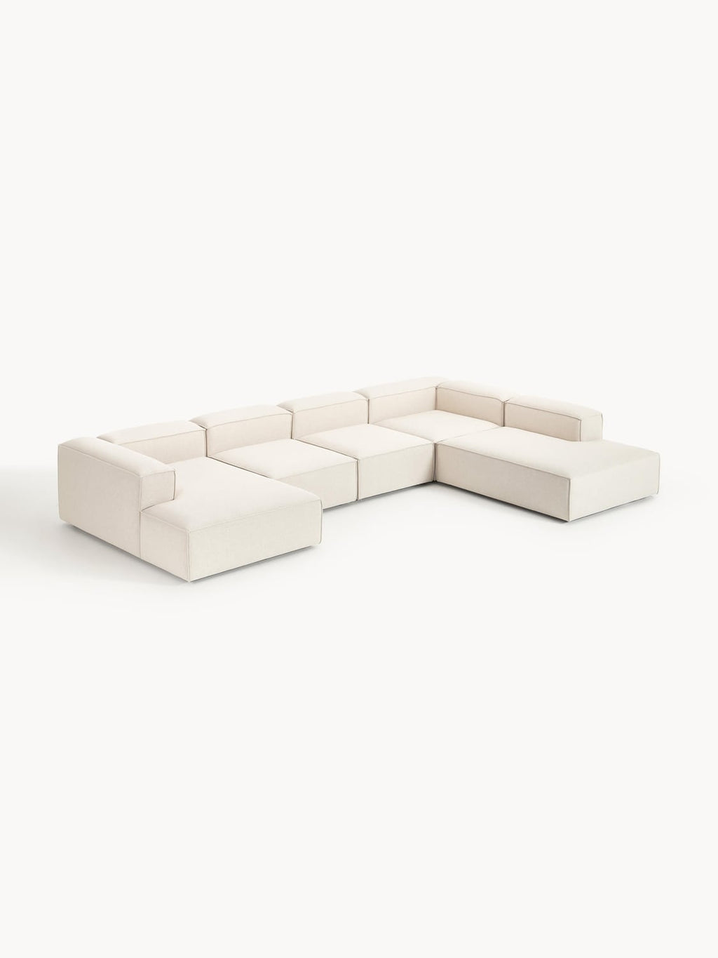 Lennon Modular XL Sofa in Linen Blend — Off-White