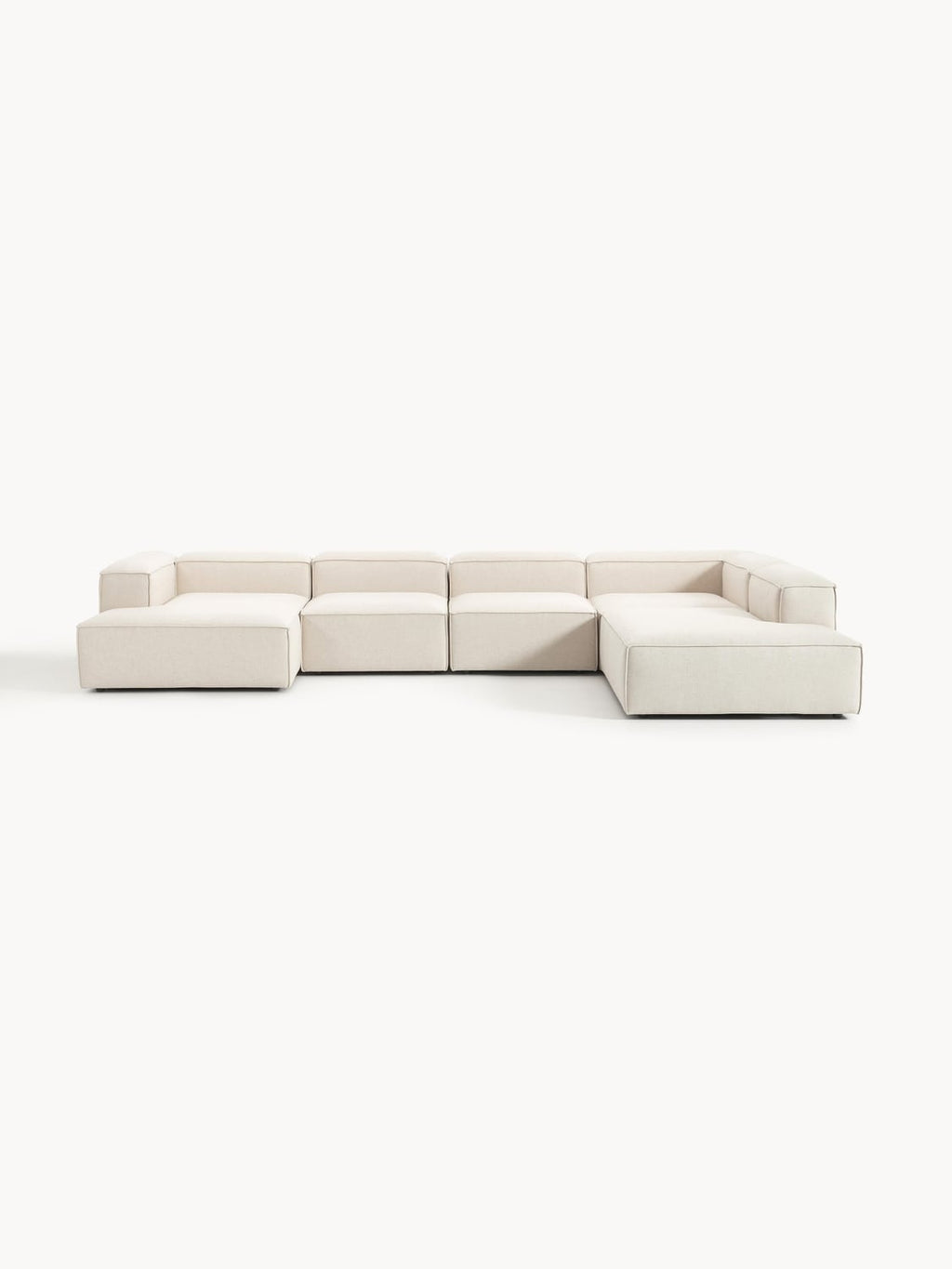 Lennon Modular XL Sofa in Linen Blend — Off-White
