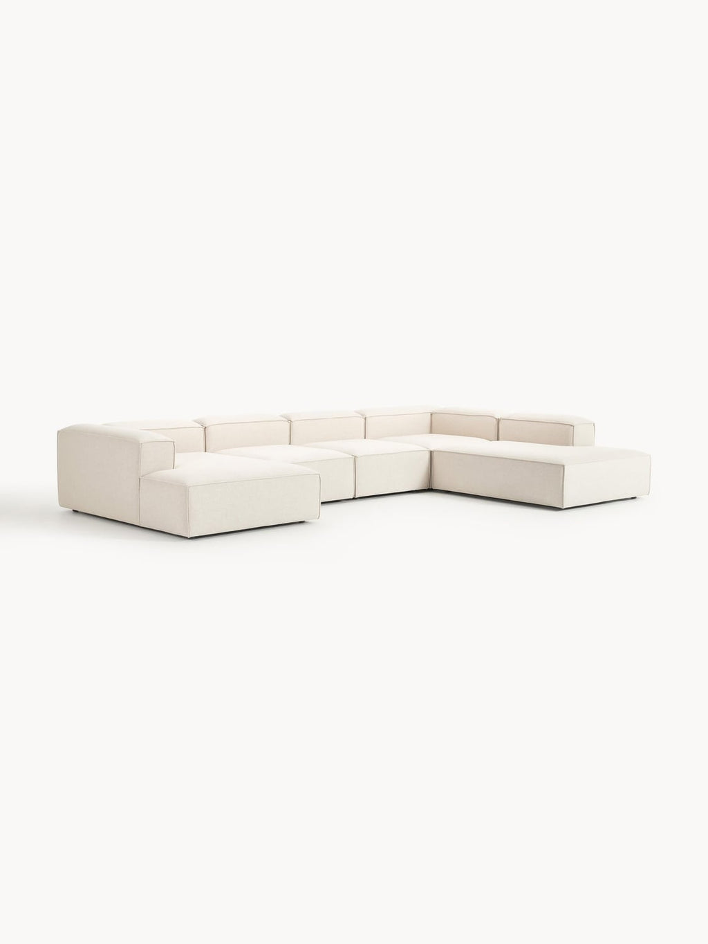 Lennon Modular XL Sofa in Linen Blend — Off-White