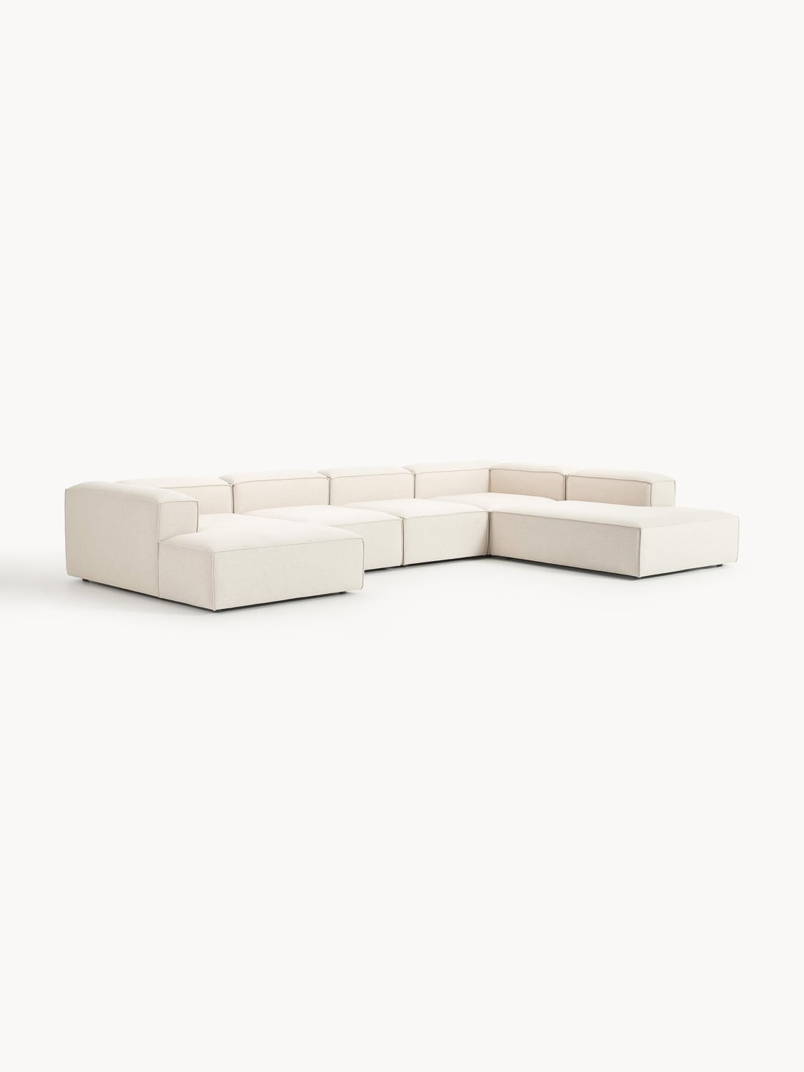 Lennon Modular XL Sofa in Linen Blend — Off-White