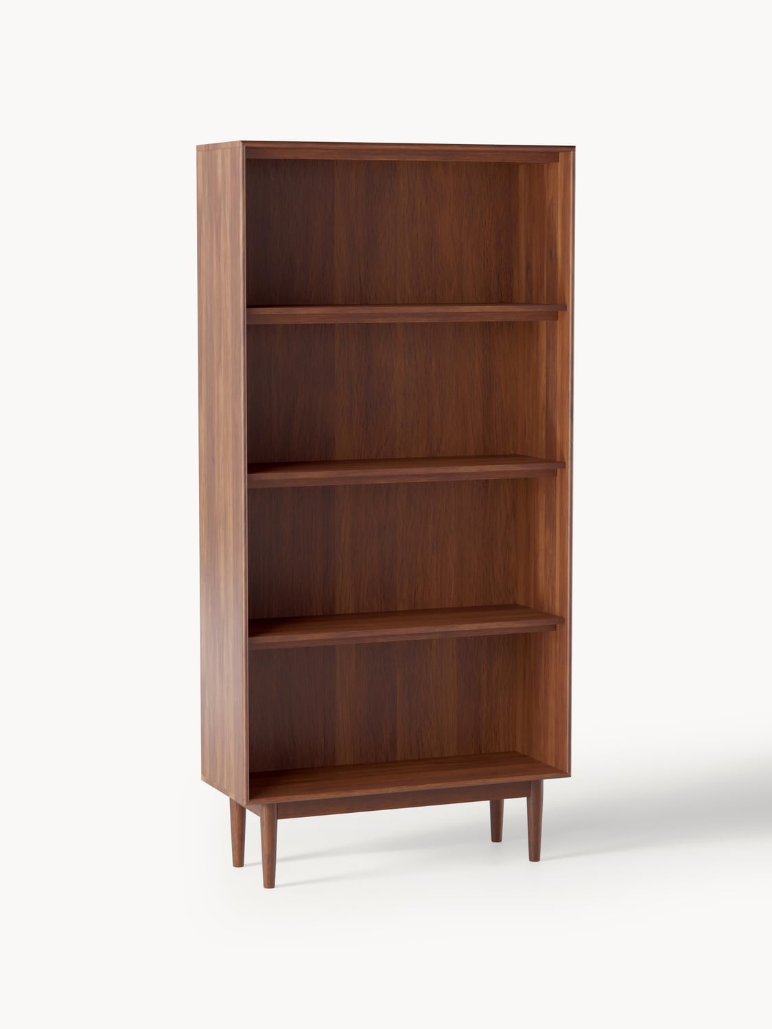 Paul Tall Shelving Unit in Mango Wood — Chocolate