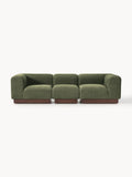 Natalie Modular Sofa (3-seater) in Teddy Bouclé — Green