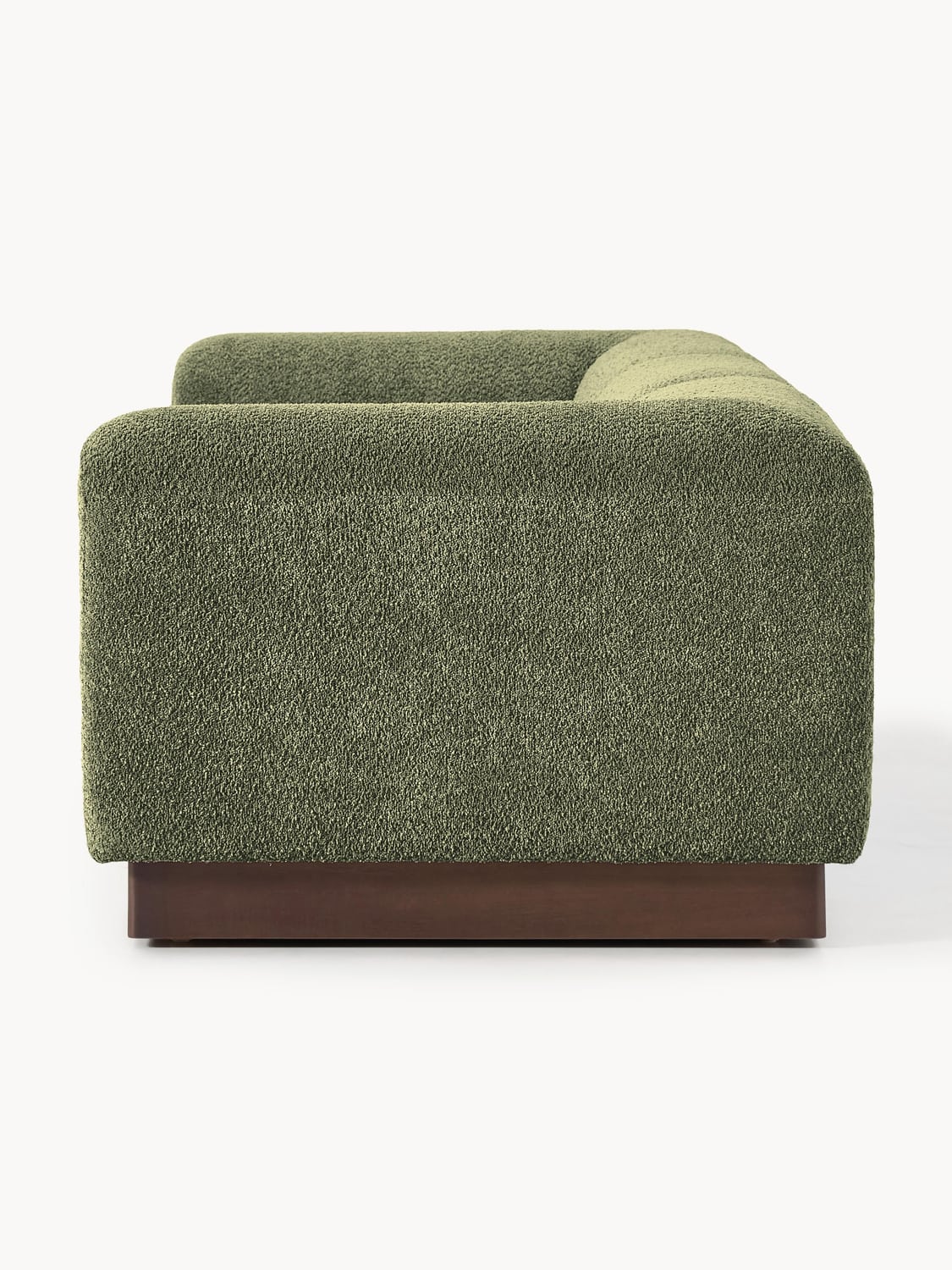 Natalie Modular Sofa (3-seater) in Teddy Bouclé — Green