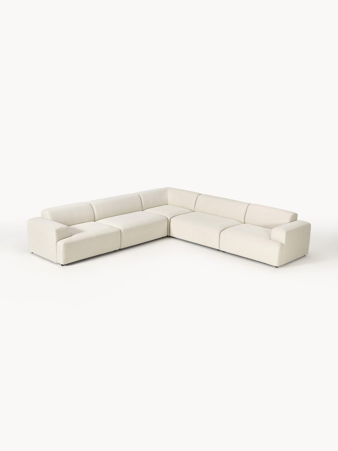 Melva Corner Sofa (4-seater) — Ivory