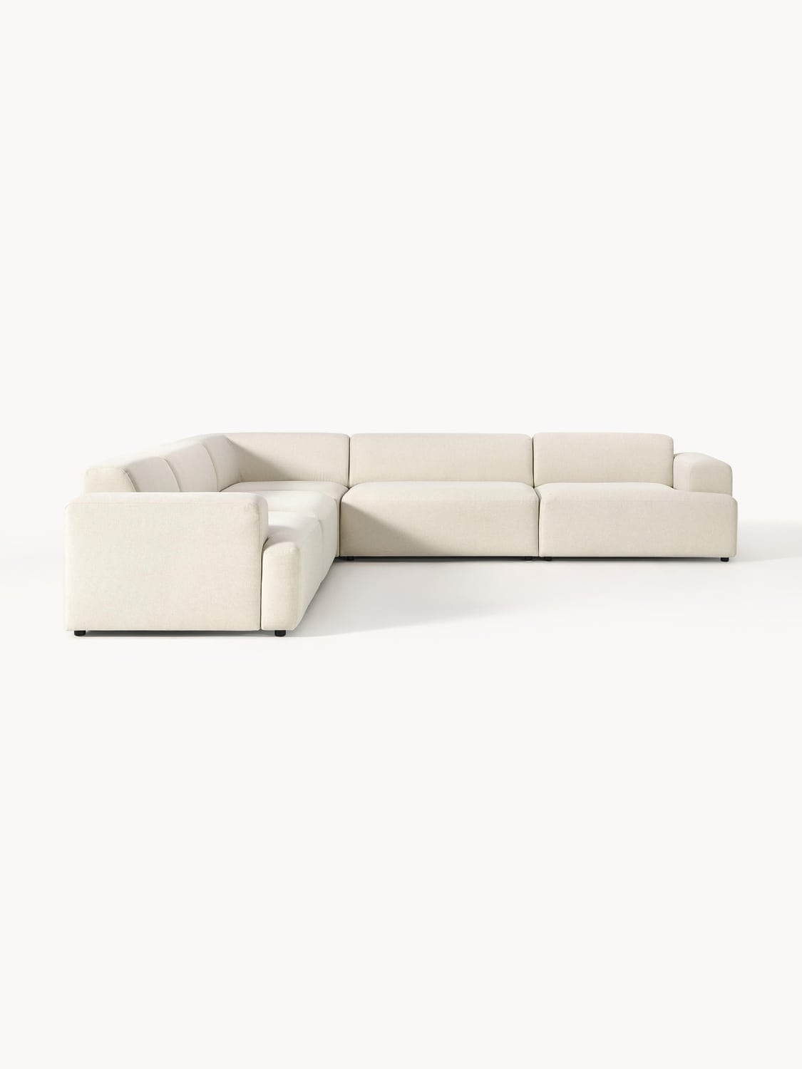 Melva Corner Sofa (4-seater) — Ivory