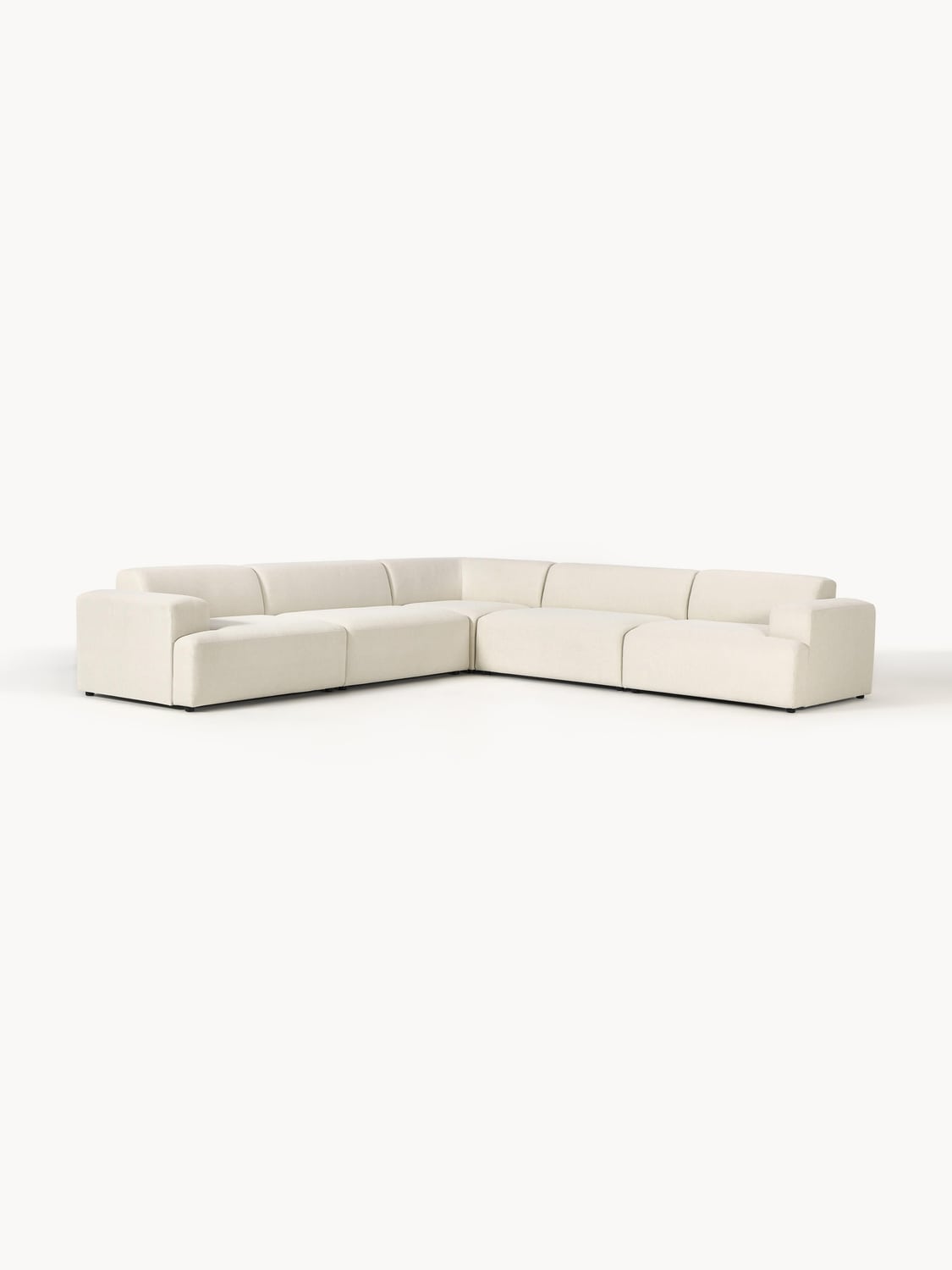 Melva Corner Sofa (4-seater) — Ivory