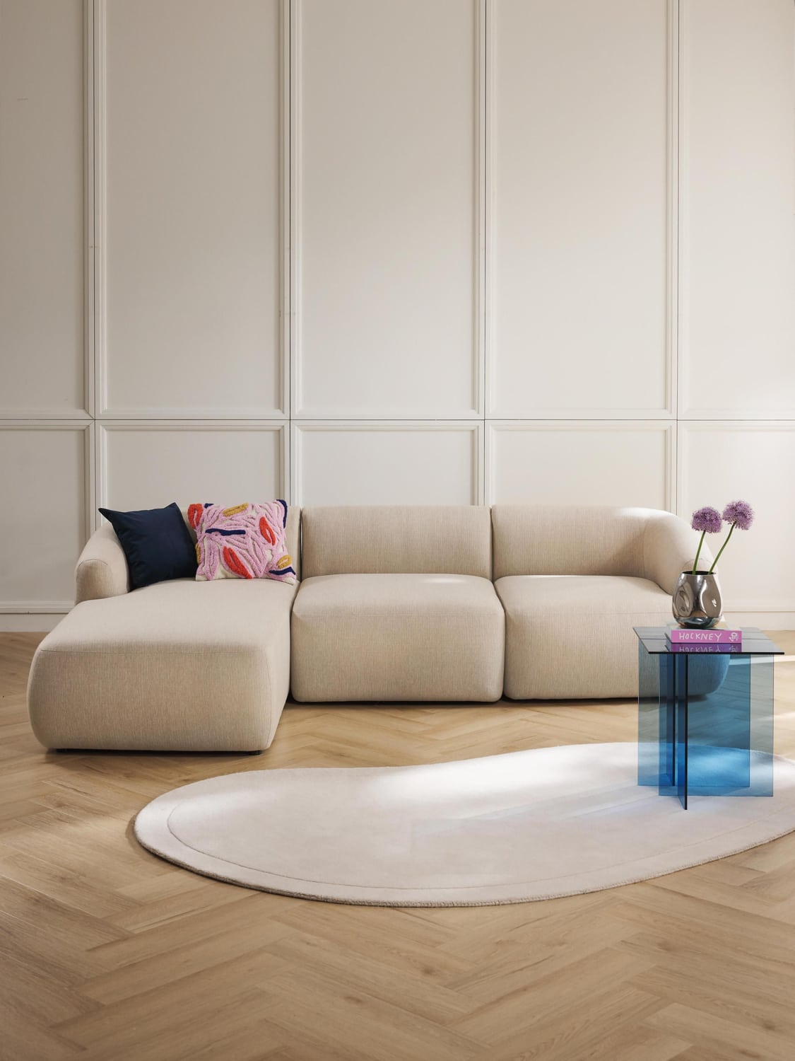 Sofia Modular Corner Sofa (3-seater) — Oatmeal