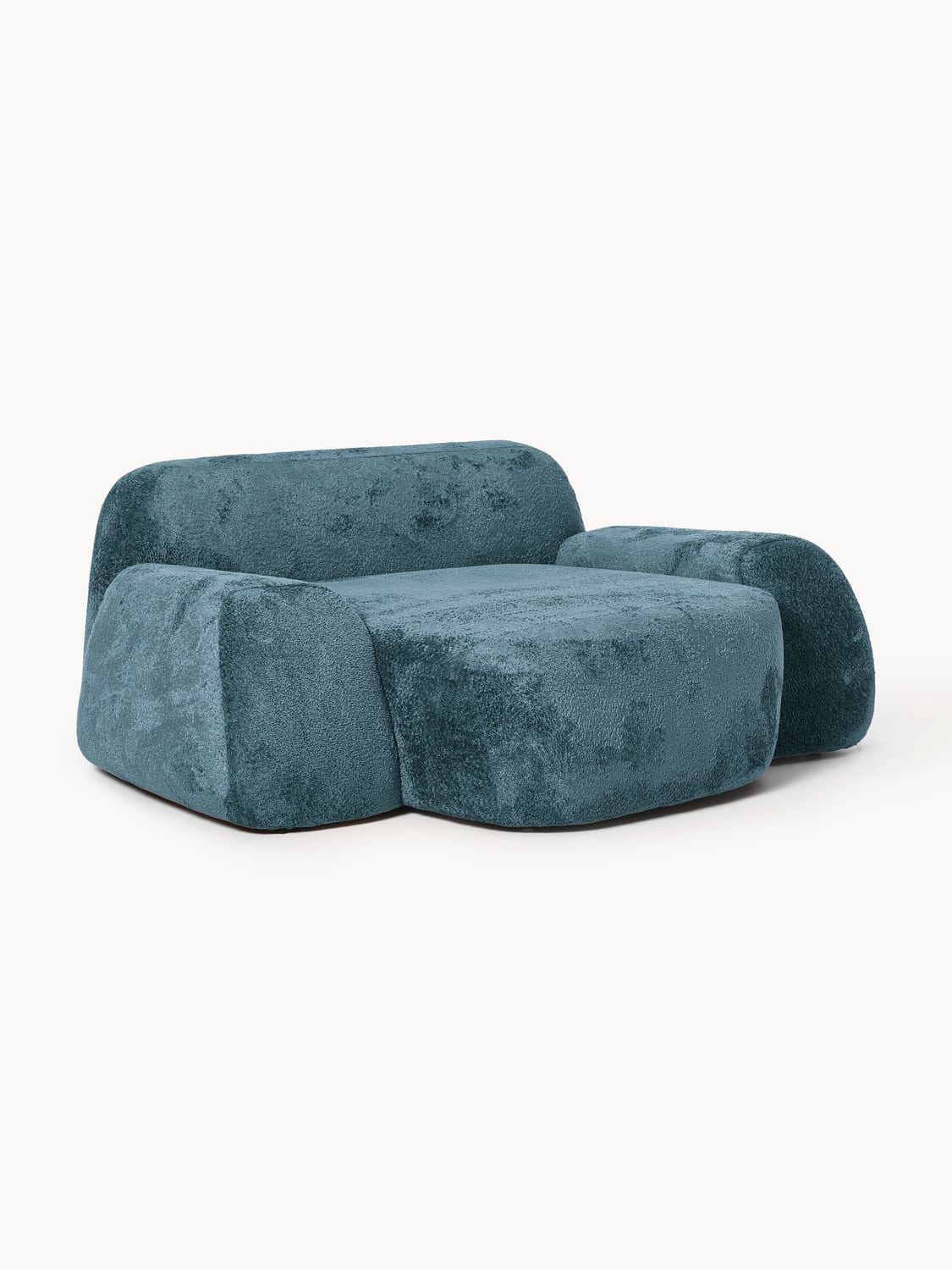 Wolke XL Lounge Chair in Teddy Bouclé — Teal