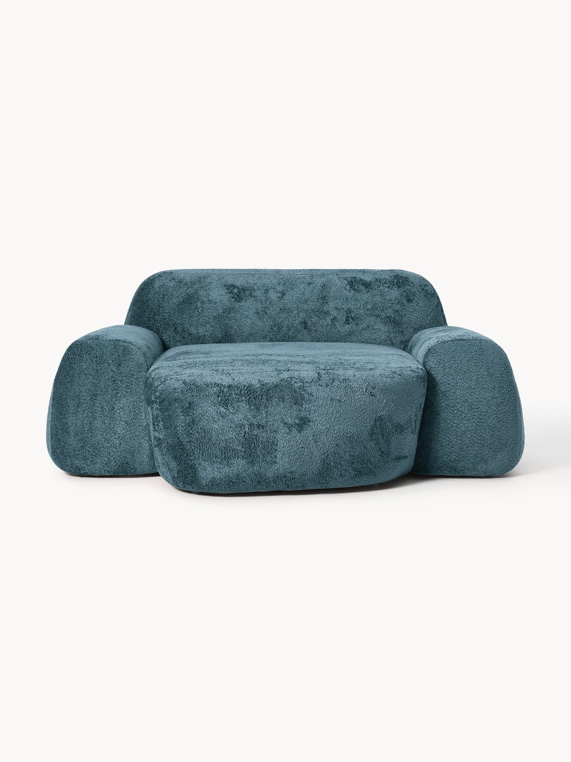 Wolke XL Lounge Chair in Teddy Bouclé — Teal