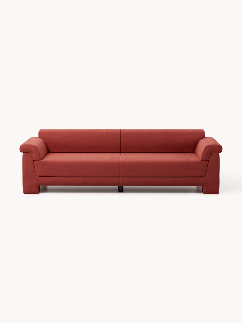 Atlas Bouclé Sofa (3-seater) — Rust