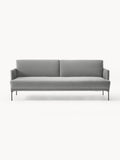 Fluente Velvet-Sofa Bed (3-seater) — Grey