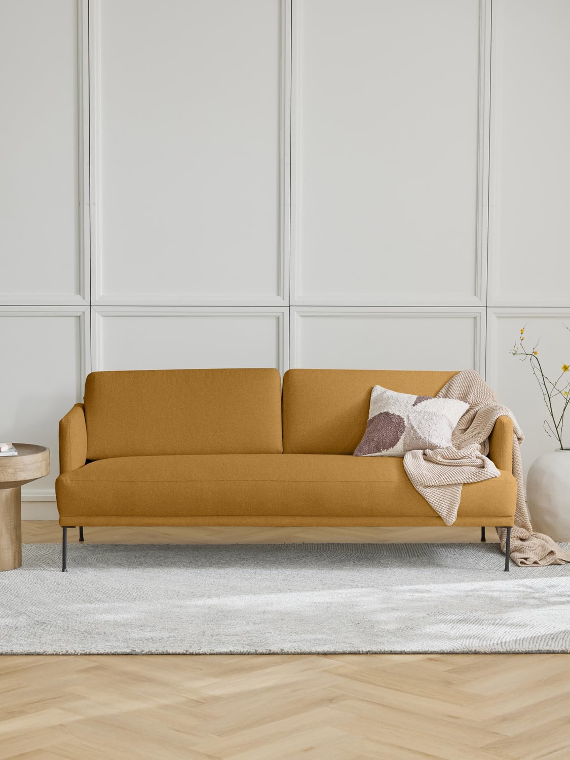 Fluente Sofa (3-seater) — Camel
